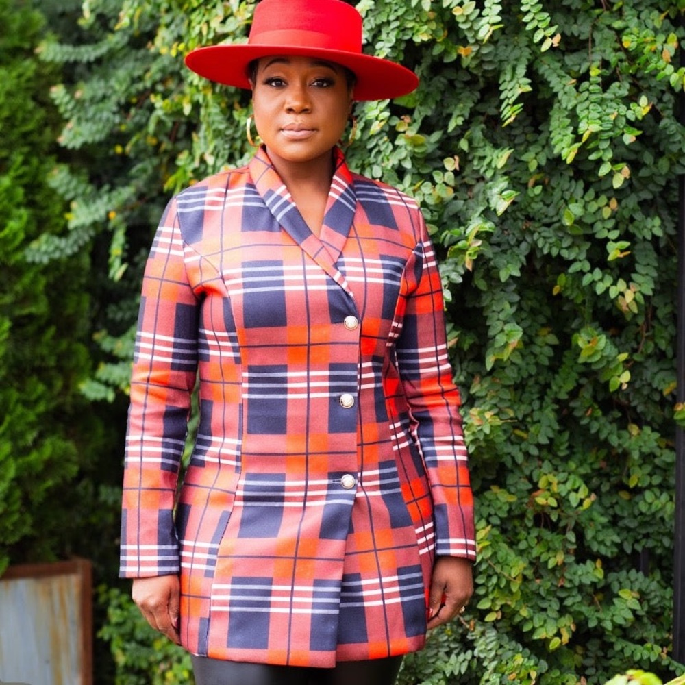 Plaid Blazer